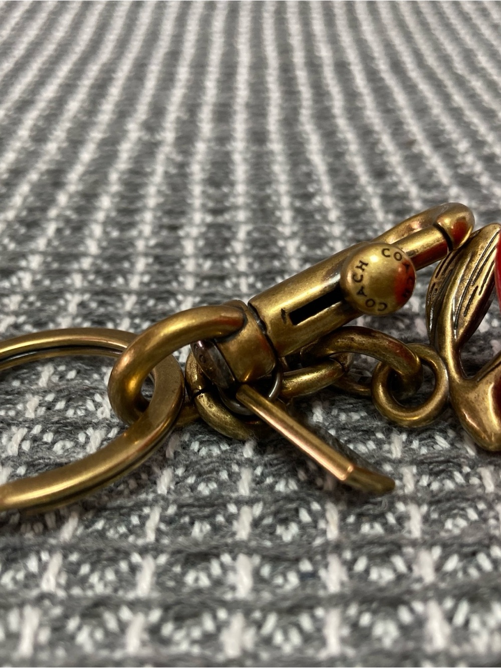 Coach Apple Keychain Bag Charm KeyChain Resin and Metal - Picture 7 of 7